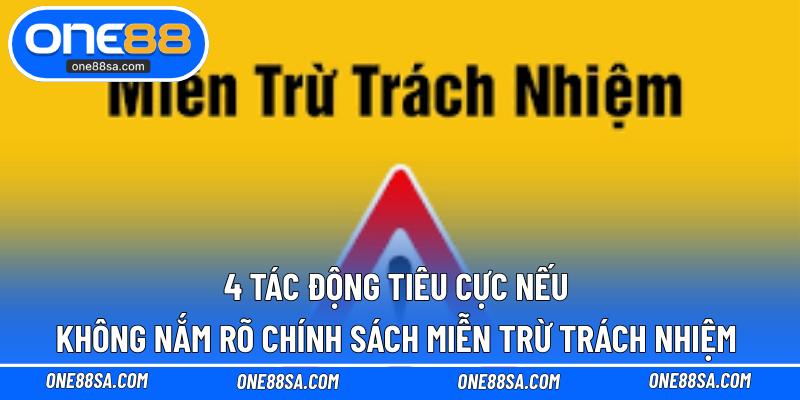 4 tác động tiêu cực nếu không nắm rõ chính sách miễn trừ trách nhiệm 